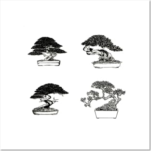 4 Bonsai Posters and Art